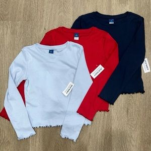 Old Navy girls long sleeve lot of 3. Size 6-7